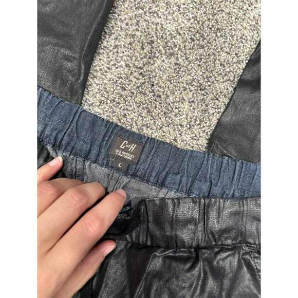 Citizen Of Humanity Kai Pant in Black Leatherette Large EUC - Picture 4 of 9